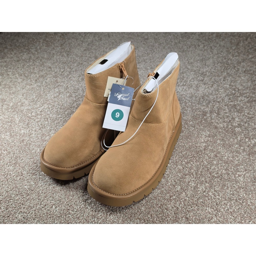 Universal Thread May Tan Suede Memory Foam Ankle Boots Women Size 9 NEW